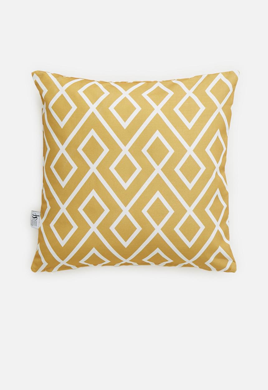 Sixth Floor - Gem cushion cover - sulphur