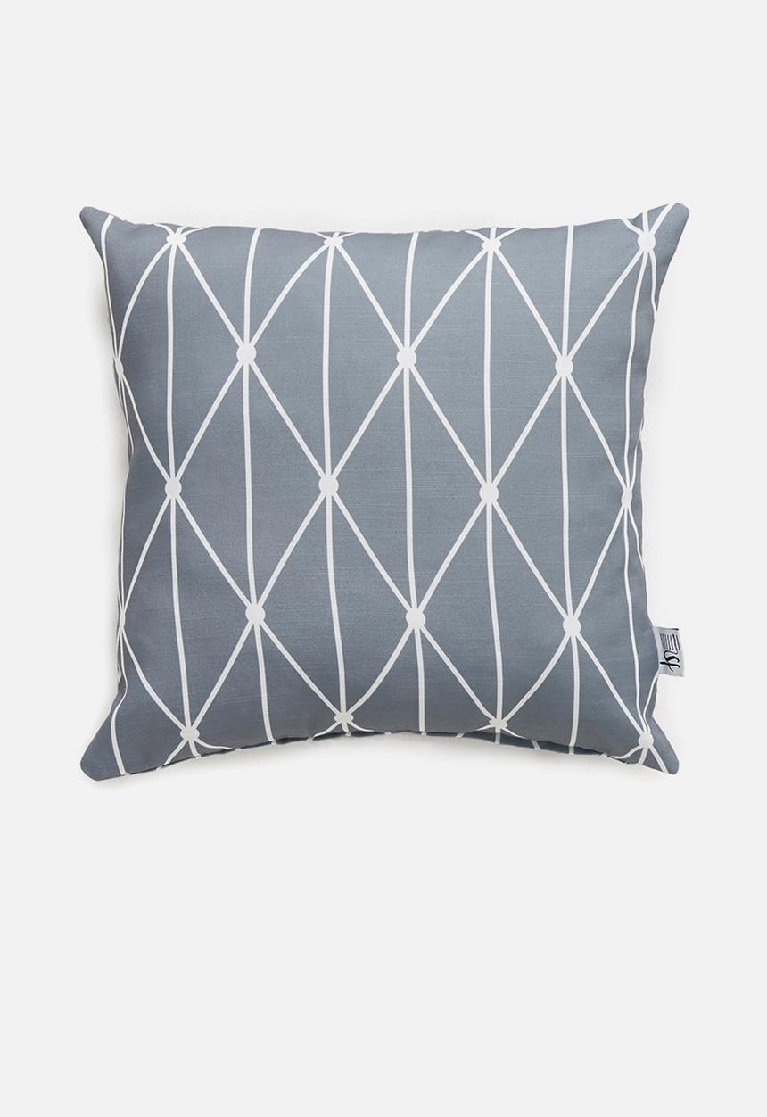 Sixth Floor - Dot diamond cushion cover - grey