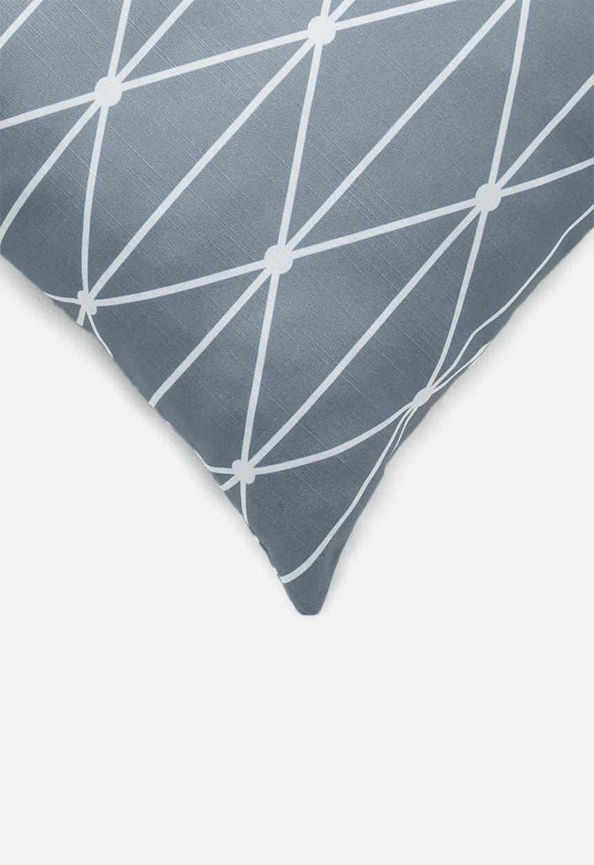 Sixth Floor - Dot diamond cushion cover - grey