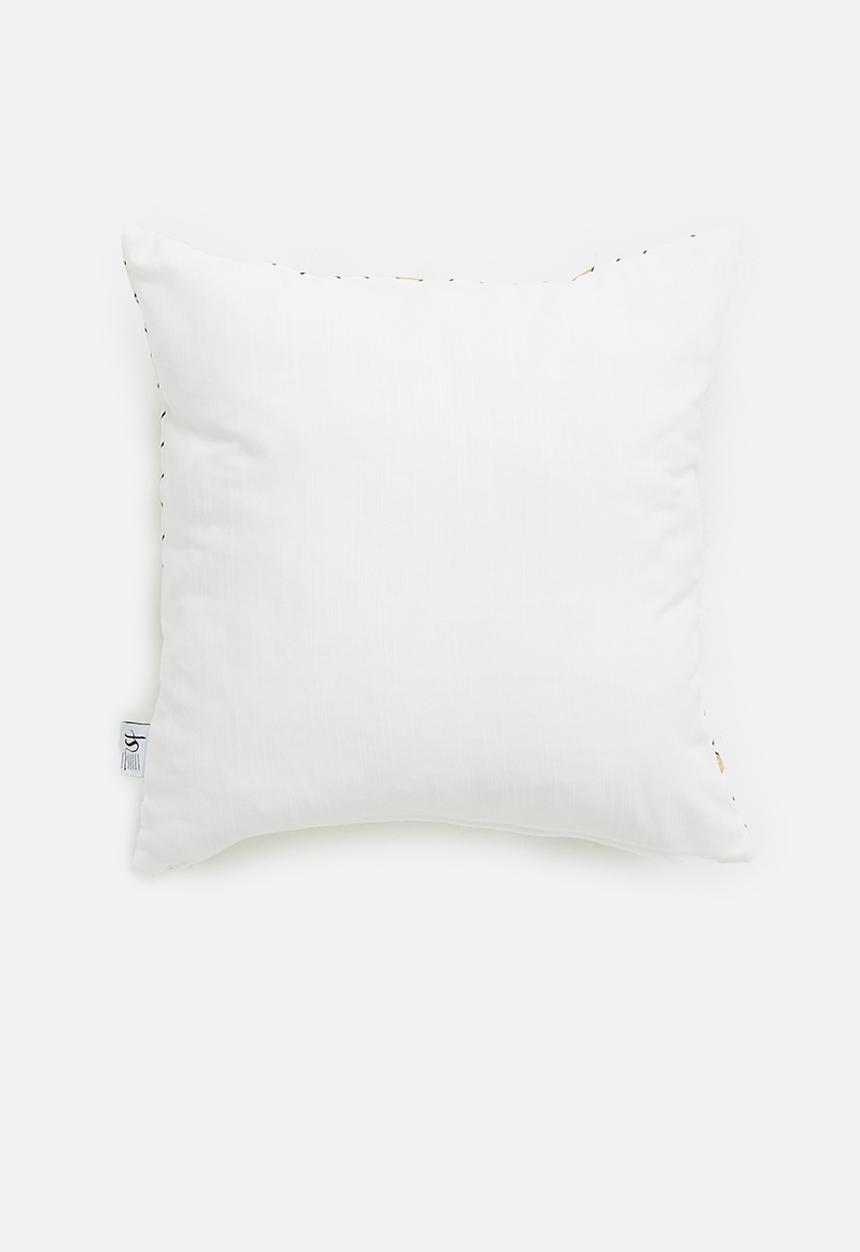 Sixth Floor - Mini chevron cushion cover - black & white