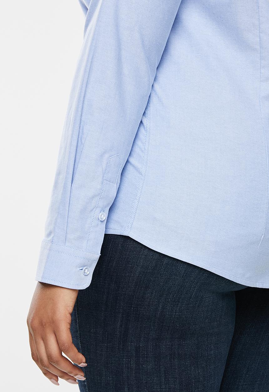 POLO - Plus size Carina oxford shirt - blue