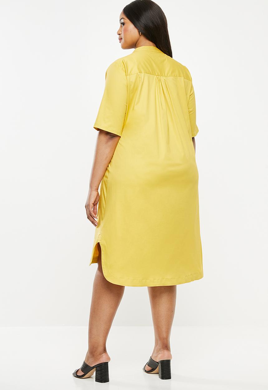 AMANDA LAIRD CHERRY - Plus size alana tunic - yellow