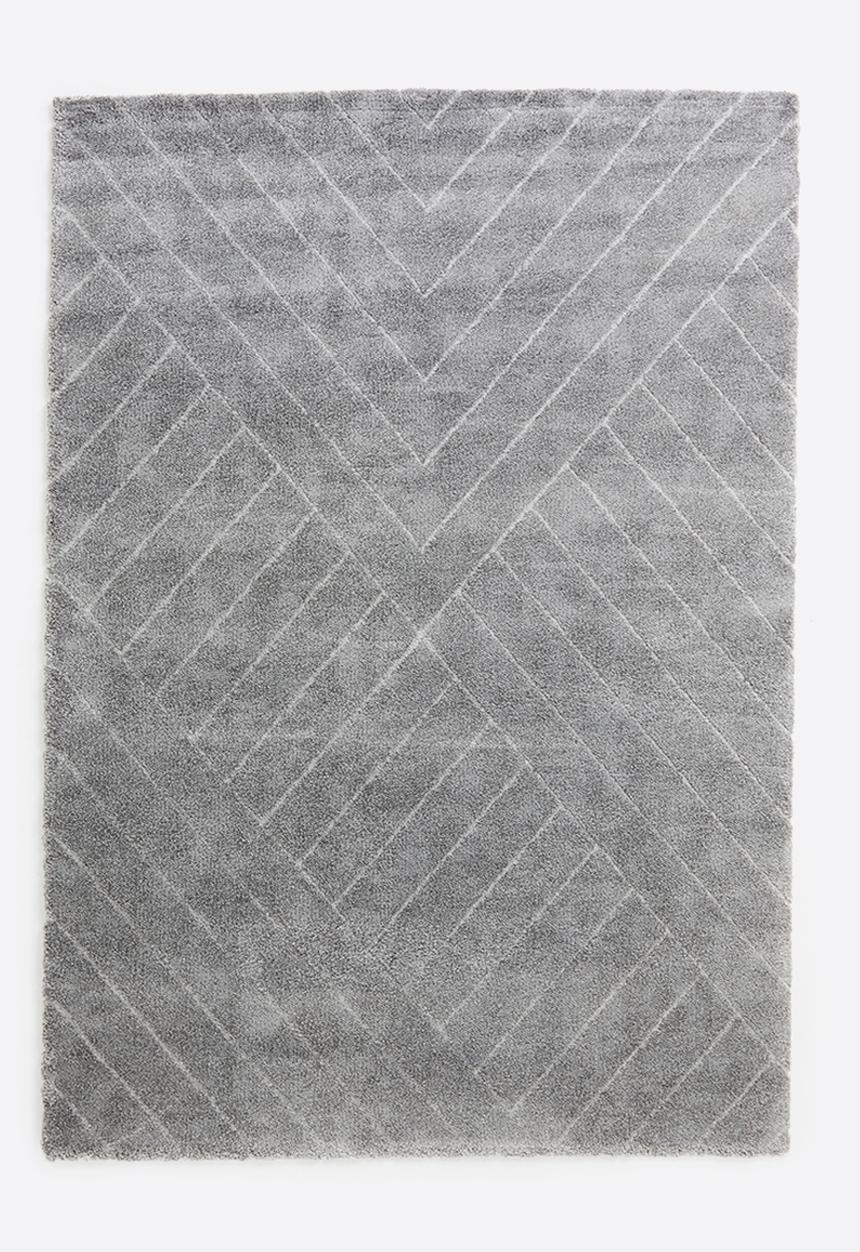 Sixth Floor - Chill rug - dark grey linear