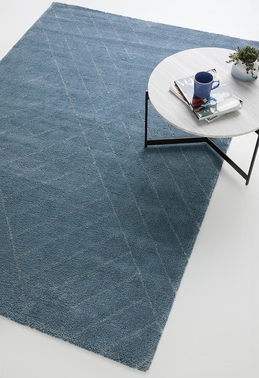 Sixth Floor - Chill rug - blue linear