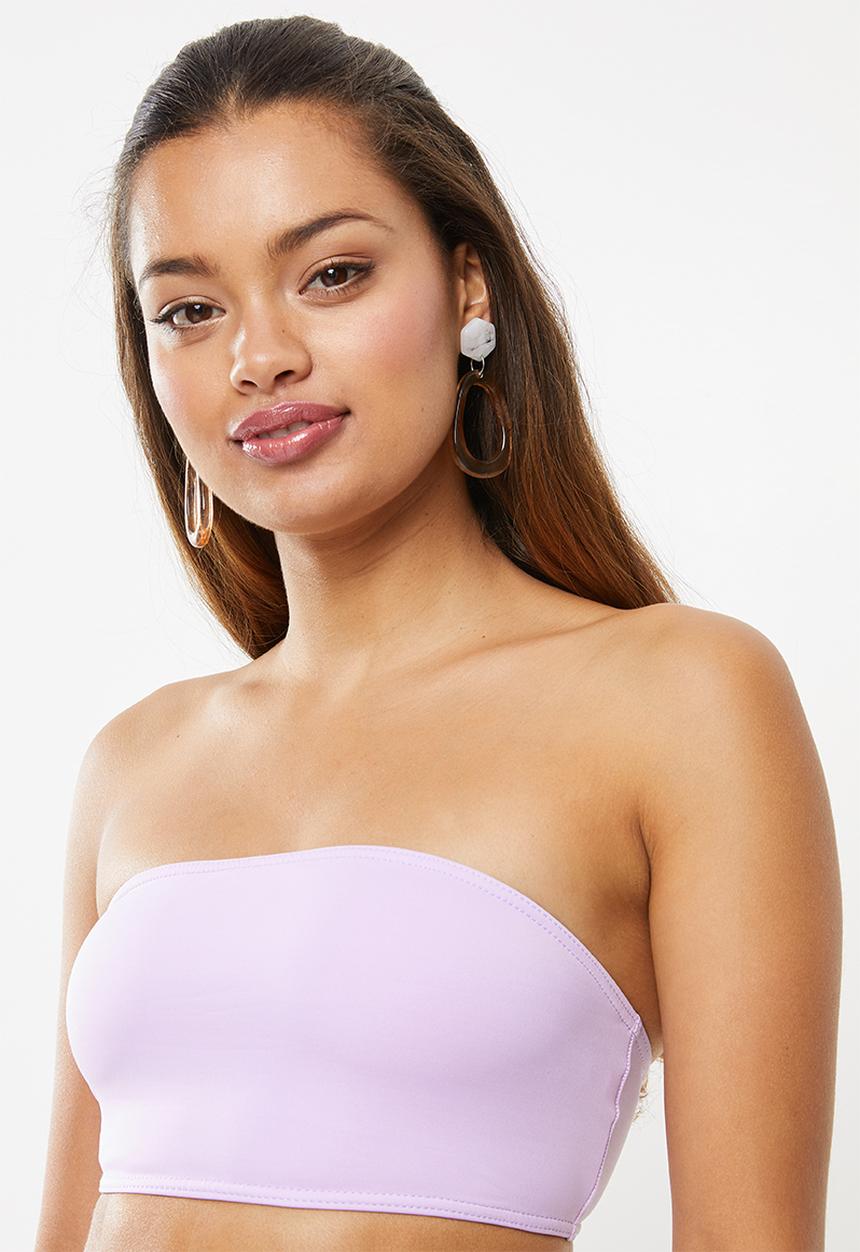 Superbalist - Bandeau bikini top - purple