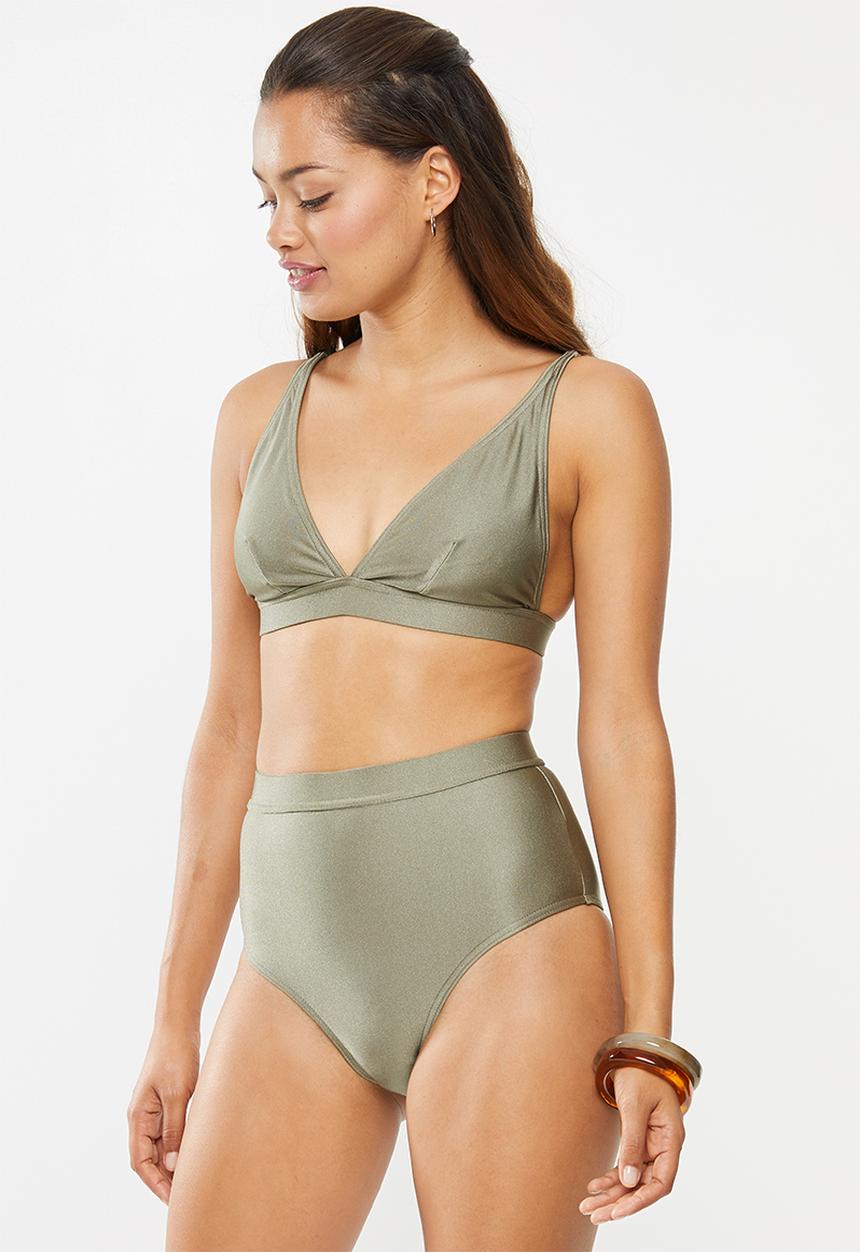 Superbalist - High waist bikini bottom - khaki  
