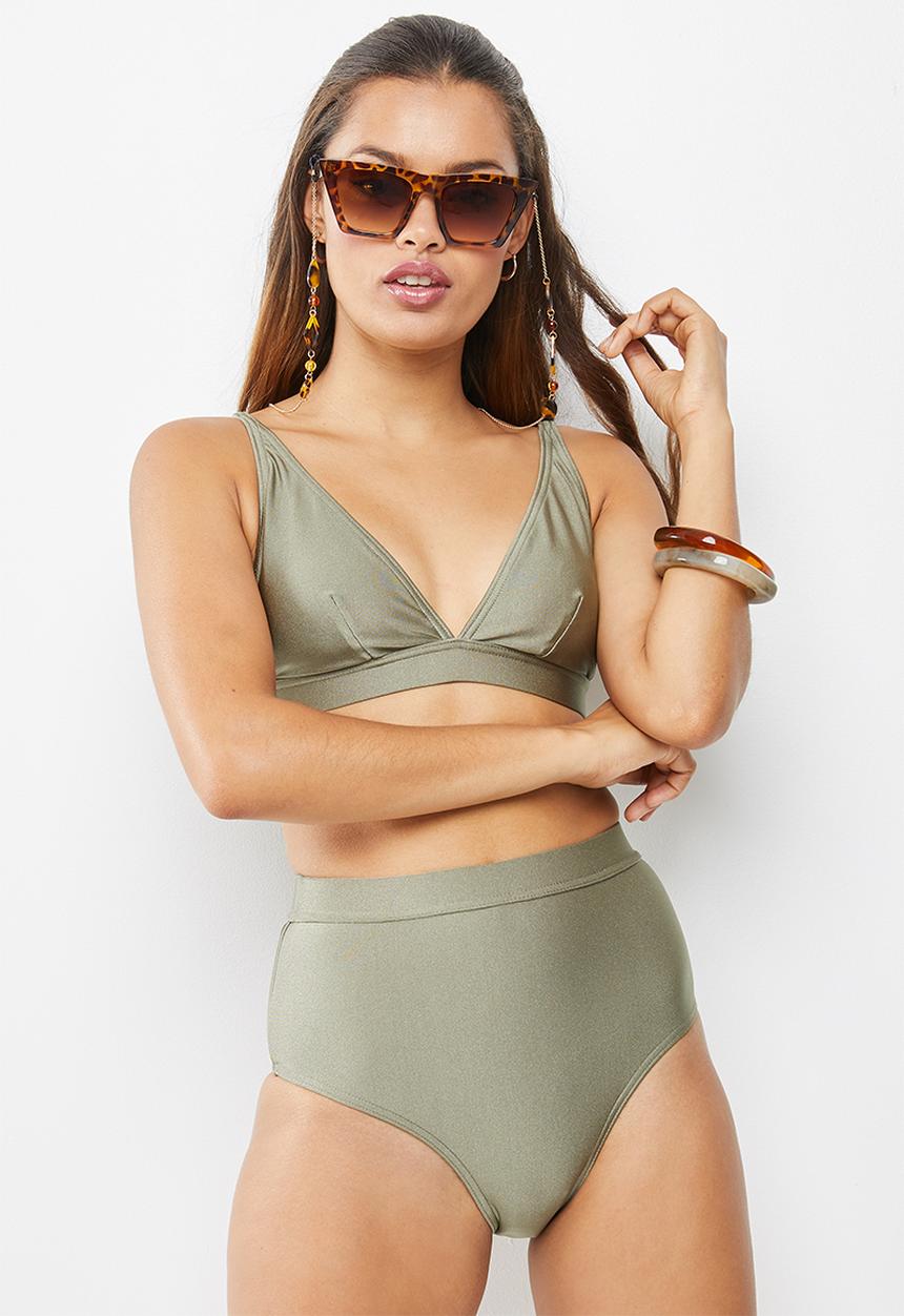 Superbalist - High waist bikini bottom - khaki  
