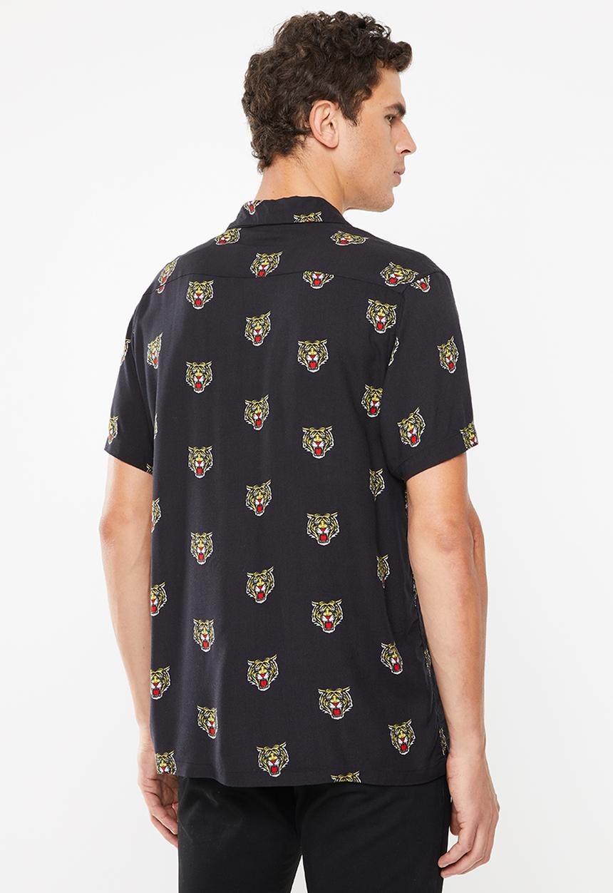 Brave Soul - Malayan short sleeve shirt - black