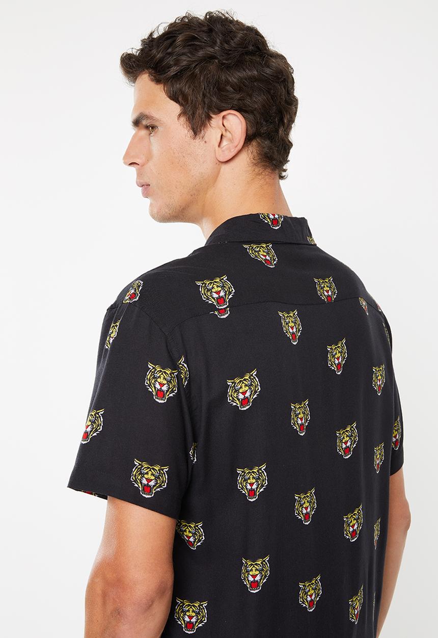 Brave Soul - Malayan short sleeve shirt - black
