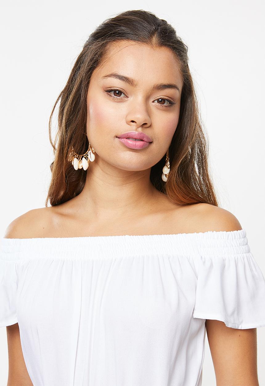 Superbalist - Swim shortall - white
