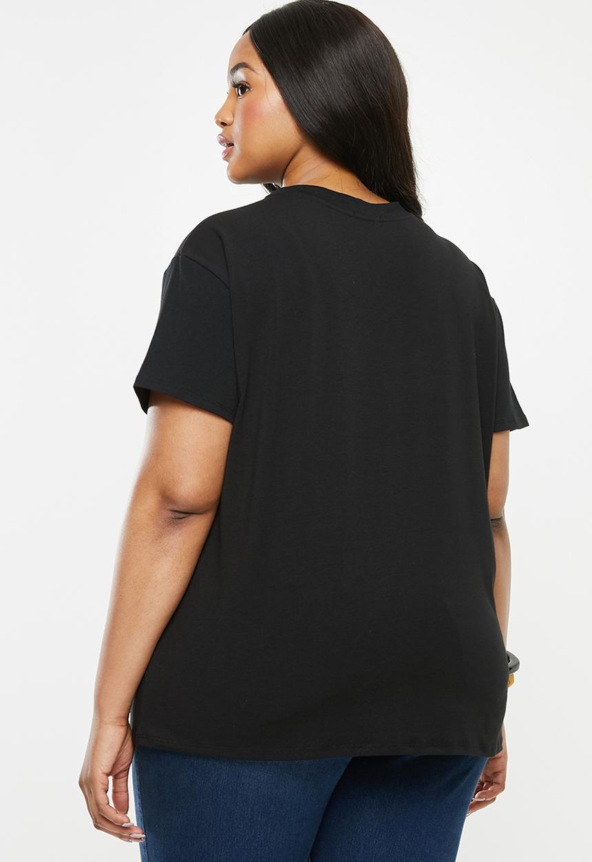 edit Plus - Pintuck tee - black