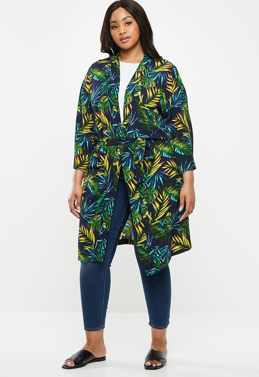 edit Plus - Wide sleeve kimono - multi 