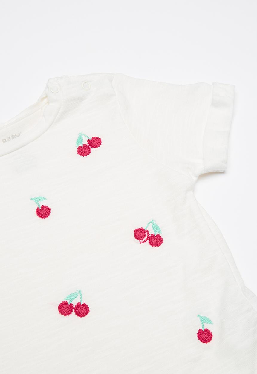 Baby Corner - Denim and T-shirt set - white & blue 