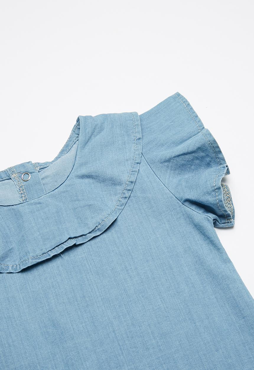 Baby Corner - Denim T-shirt and legging set - multi