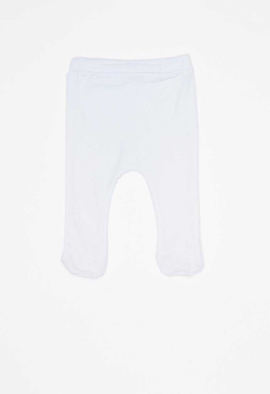 Baby Corner - Baby boys 2 pack footed leggings - blue & white 