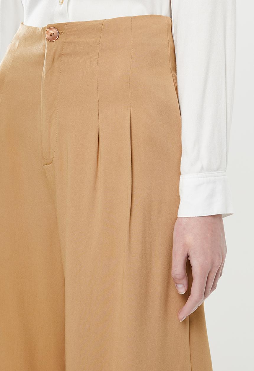 Superbalist - Formal wide leg pants - brown