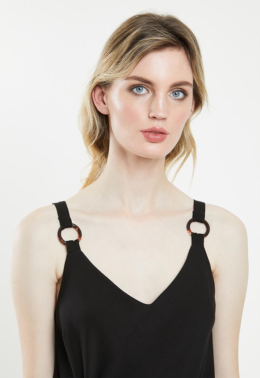 Superbalist - Ring detail cami - black
