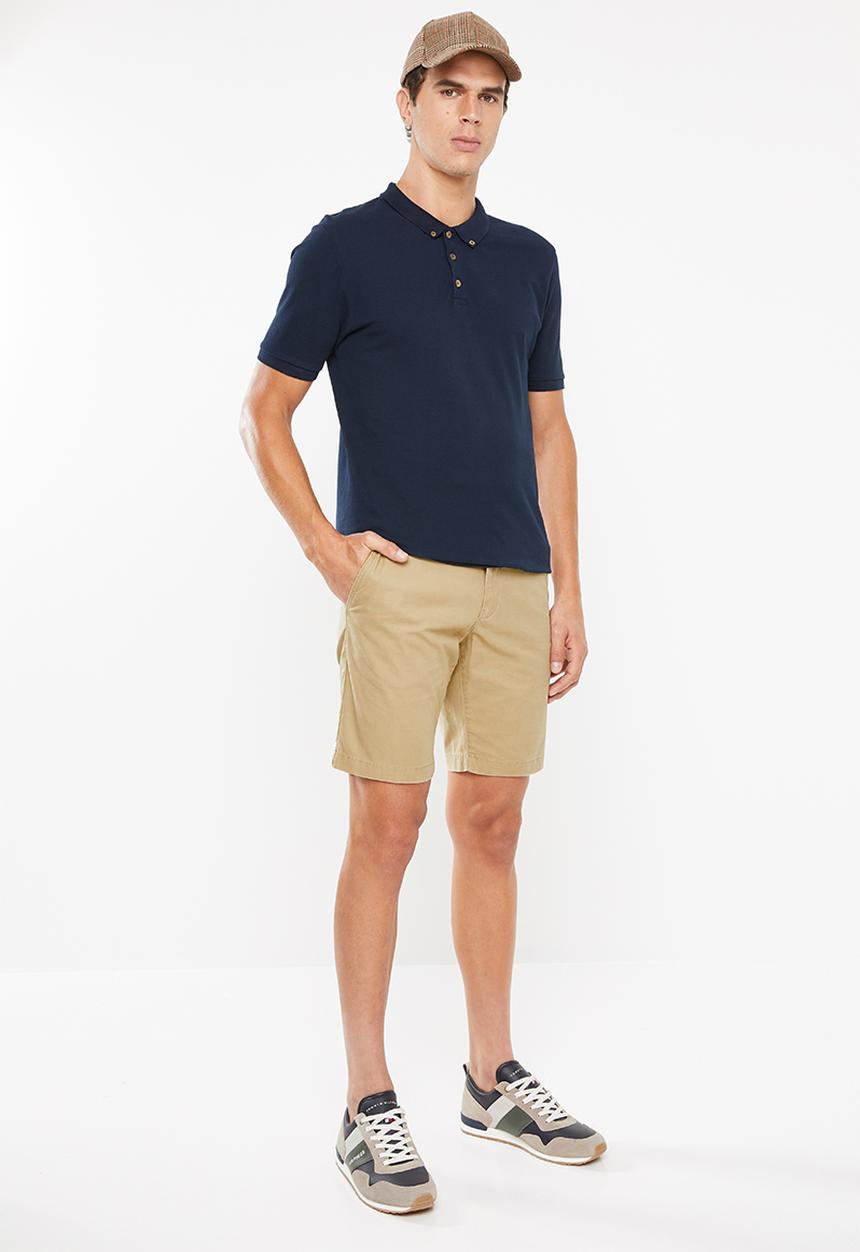 Tommy Hilfiger - Stretch cotton twill shorts - beige
