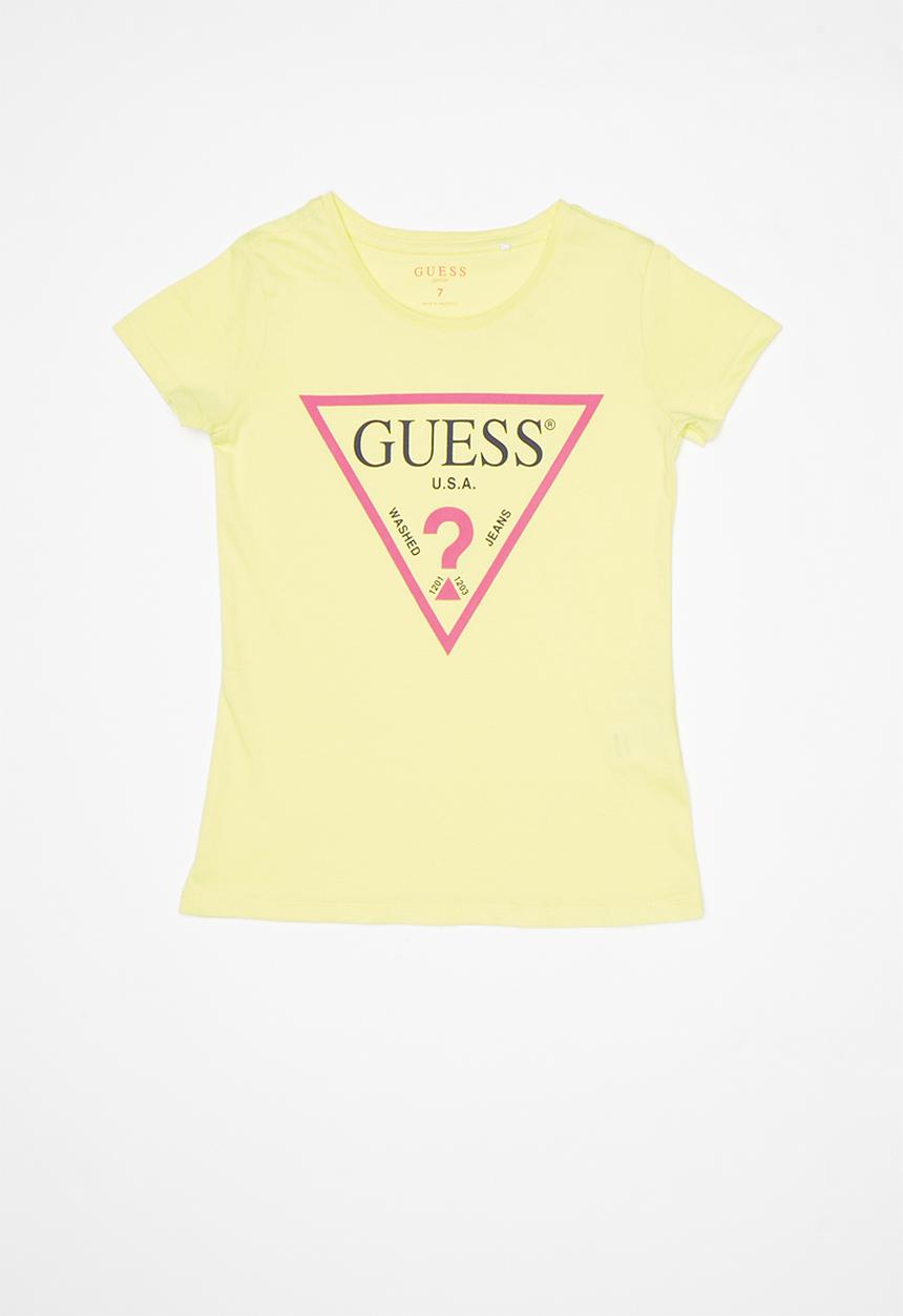 GUESS - Teens short sleeve core tri tee - yellow