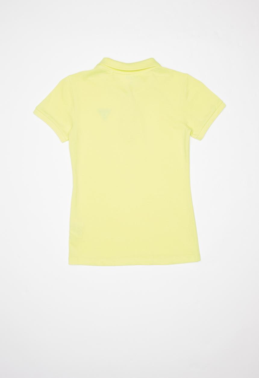GUESS - Short sleeve classic Guess polo - yellow