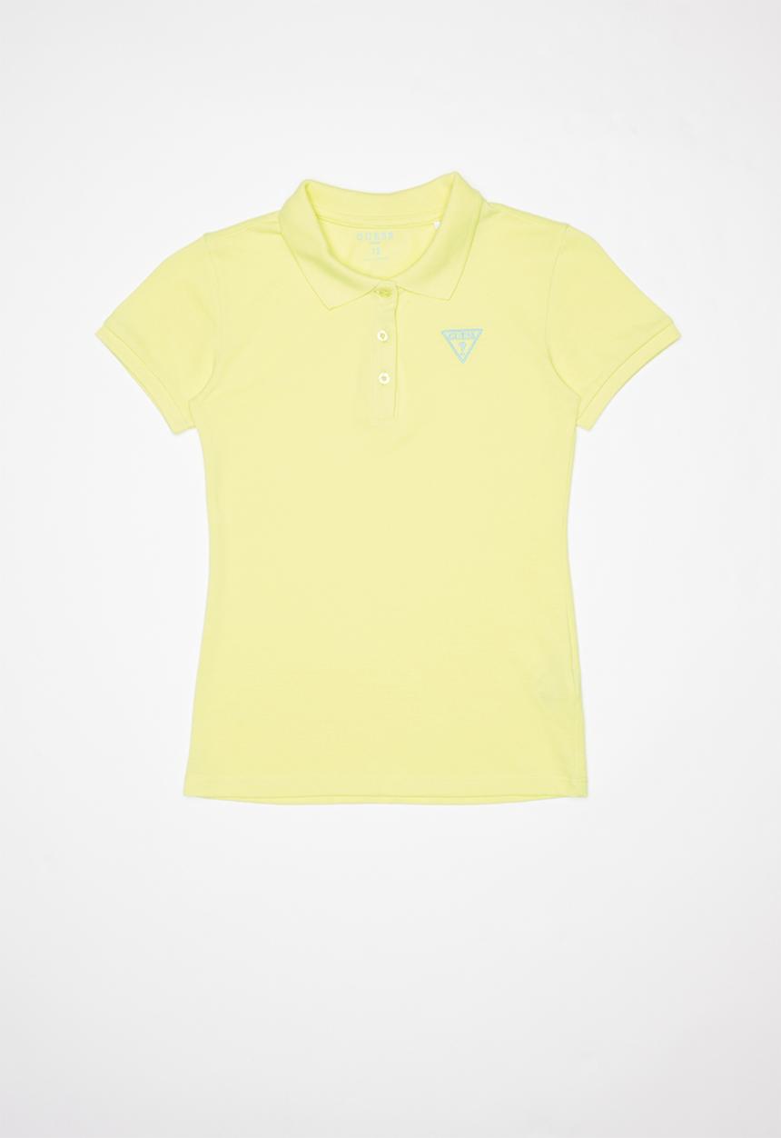 GUESS - Short sleeve classic Guess polo - yellow