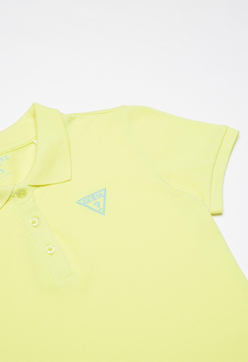 GUESS - Short sleeve classic Guess polo - yellow