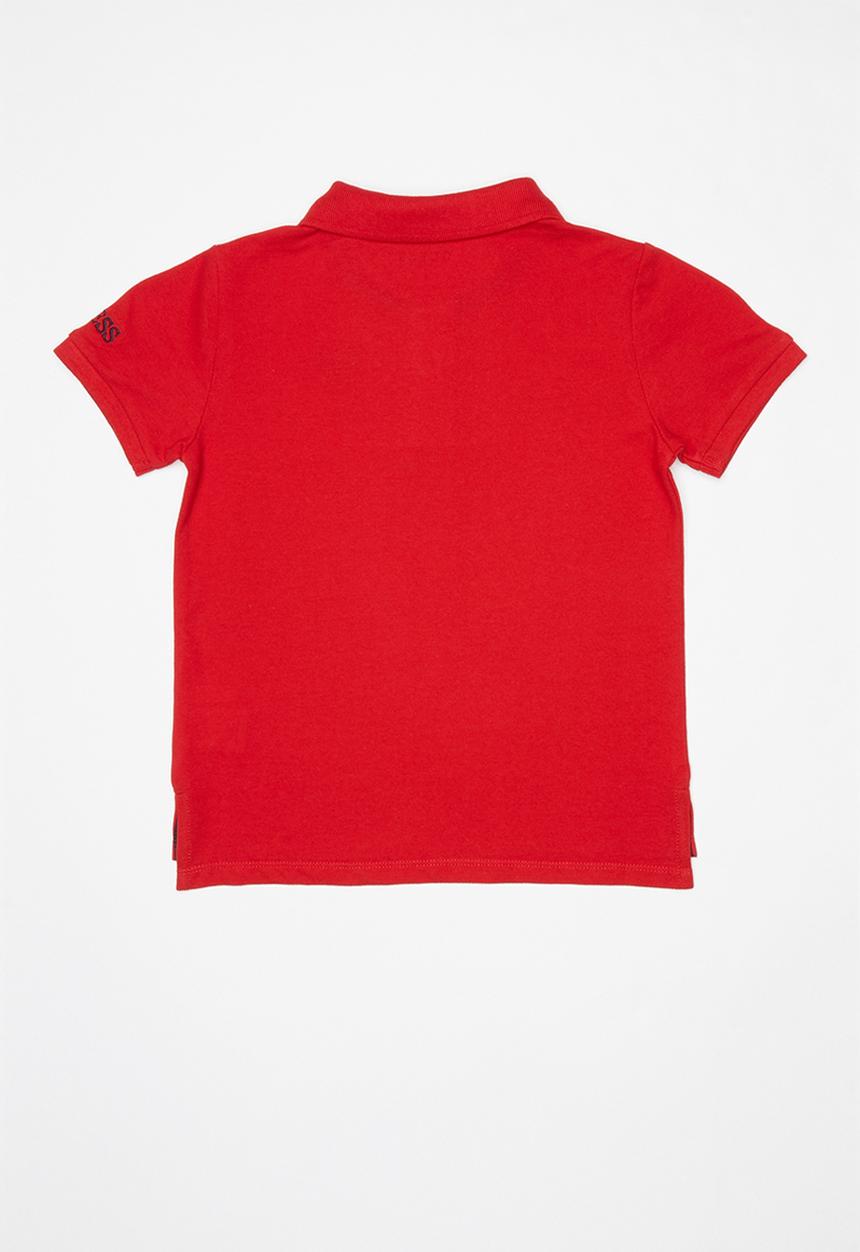 GUESS - Guess kids short sleeve core polo tee - red