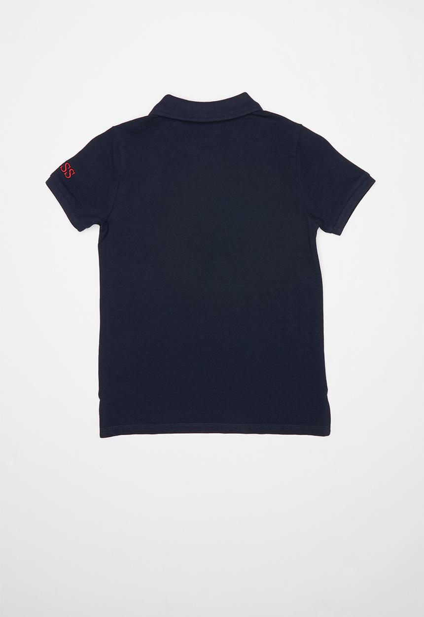 GUESS - Short sleeve Guess core polo - blue
