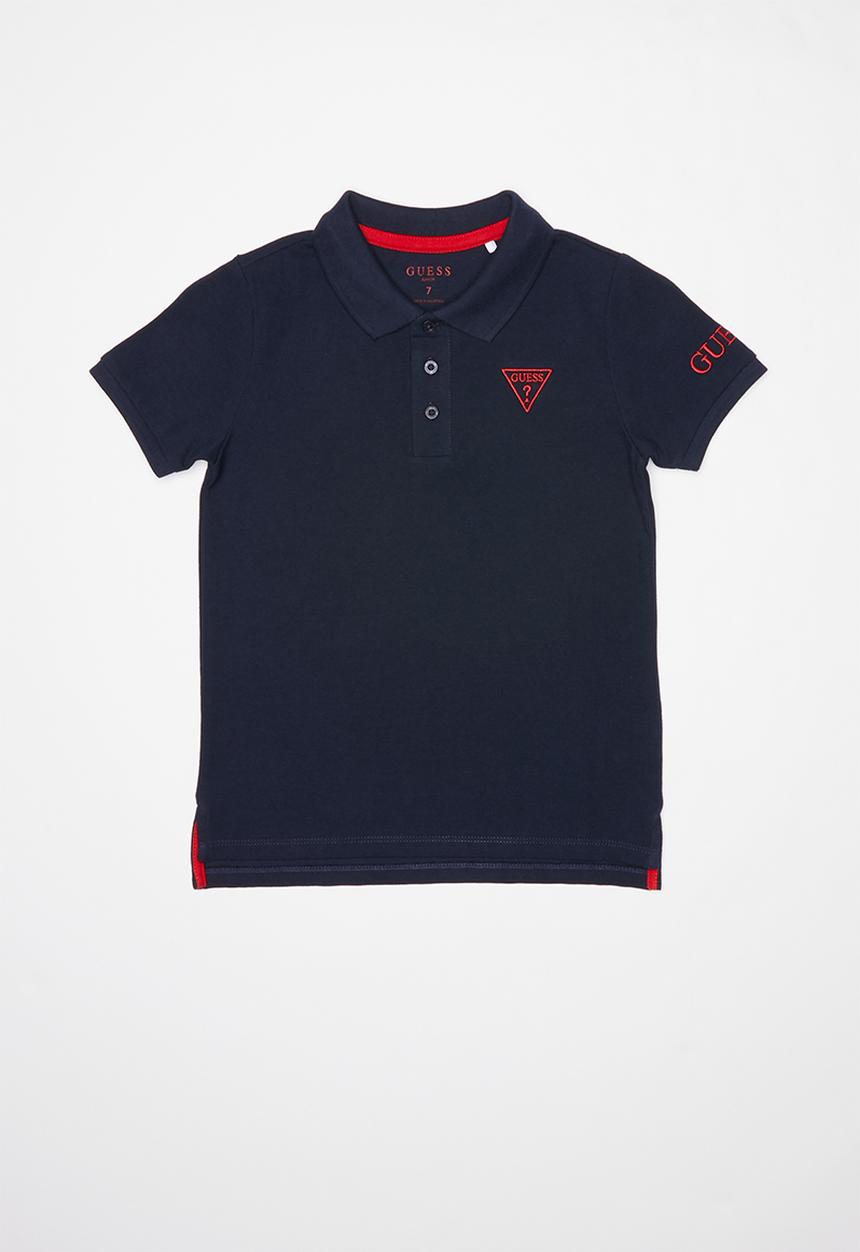 GUESS - Short sleeve Guess core polo - blue