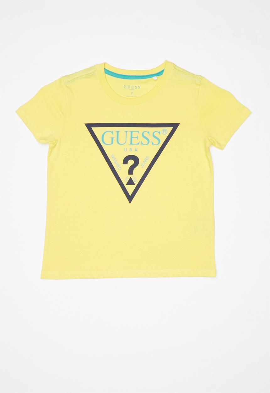 GUESS - Short sleeve core triangle tee - yellow