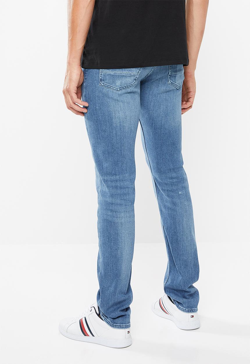 Tommy Hilfiger - Bleecker distressed slim fit jeans - blue