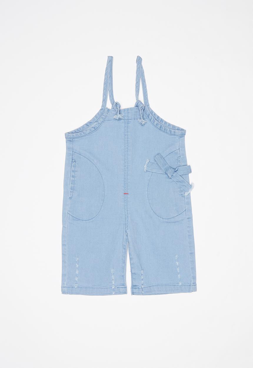 Pop Candy - Kids denim dungaree - blue