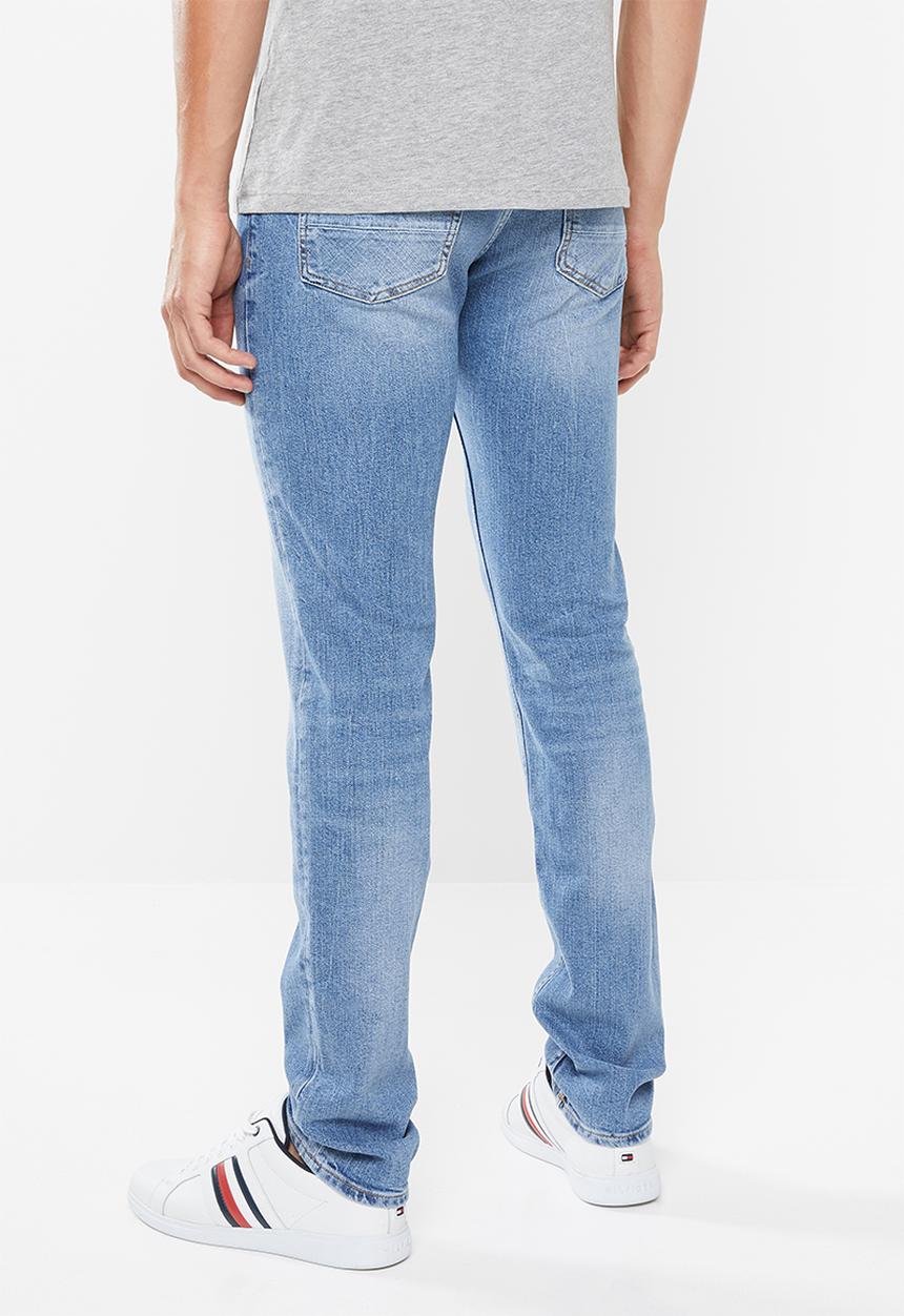 Tommy Hilfiger - Bleecker distressed slim fit jeans - blue