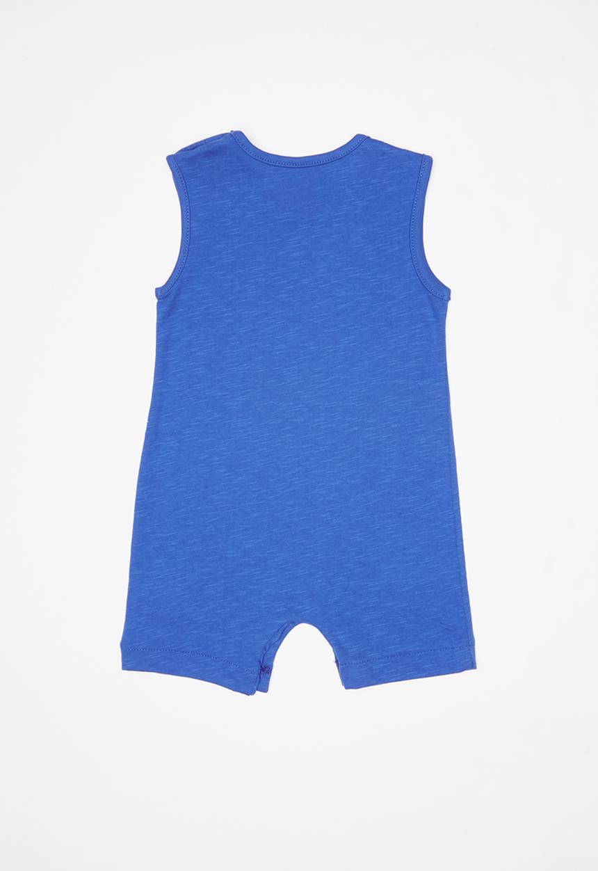 Baby Corner - Sleeveless Romper- blue