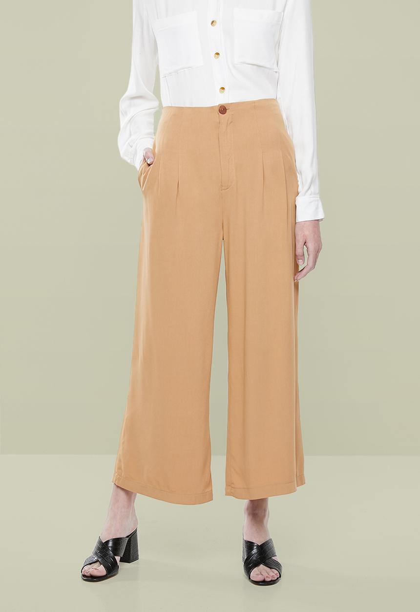 Superbalist - Formal wide leg pants - brown