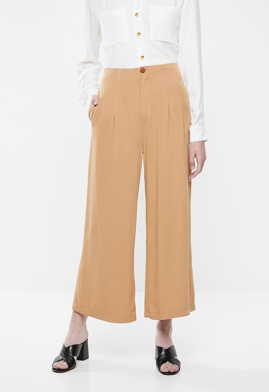 Superbalist - Formal wide leg pants - brown