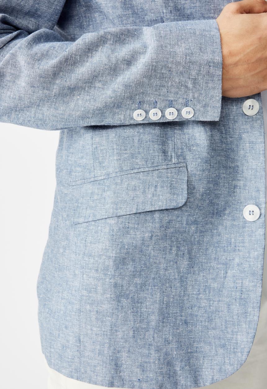 Cotton On - Linen blazer - blue