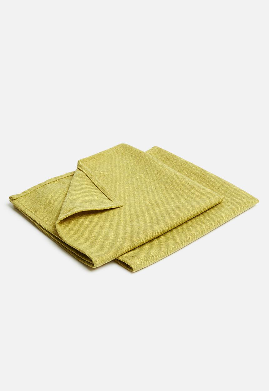 Hertex Haus - Seek napkin set of 2 - celery (40x40)