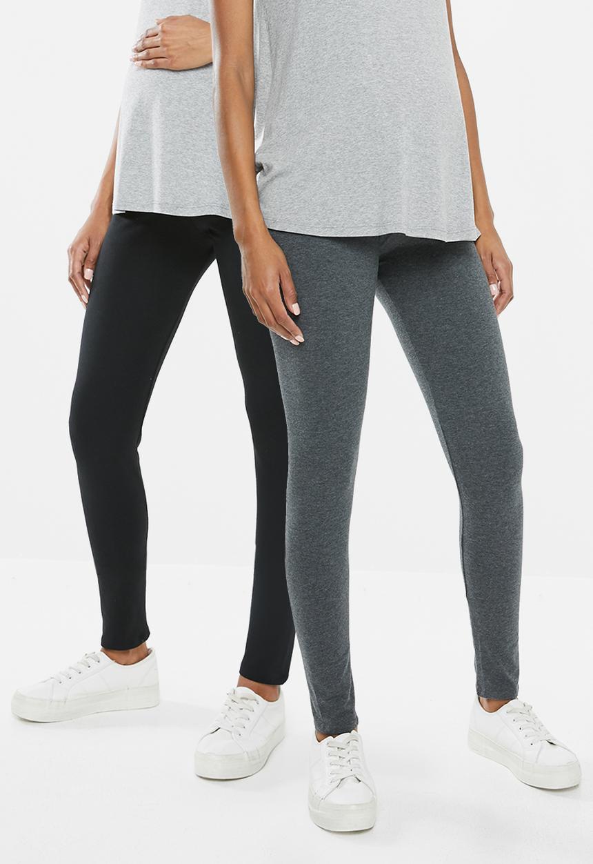 Superbalist - 2 Pack leggings - black & grey 