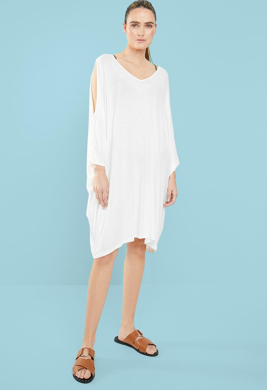 Superbalist - Cold shoulder cover up - milk