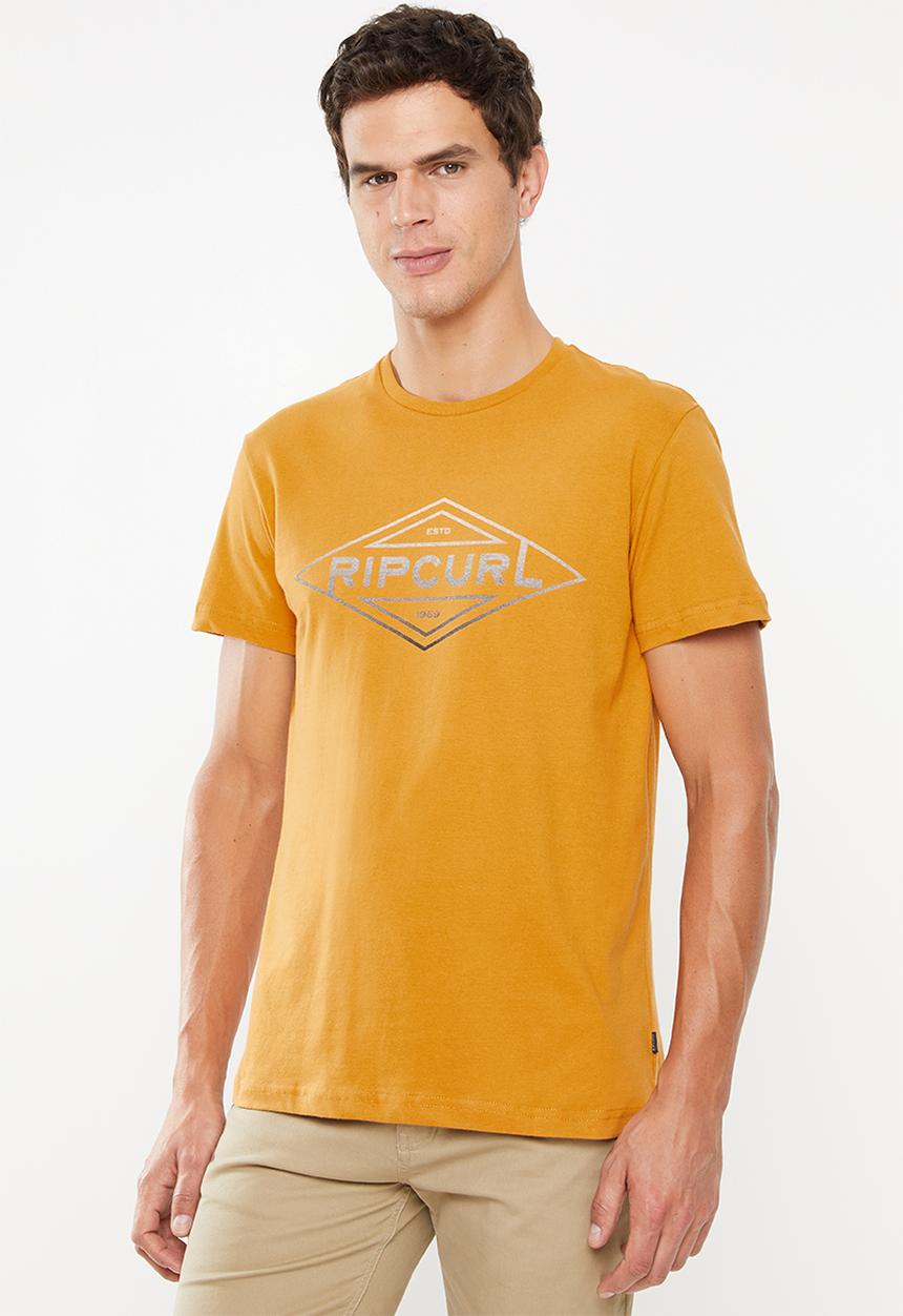 Rip Curl - Palm tubes short sleeve tee - yellow