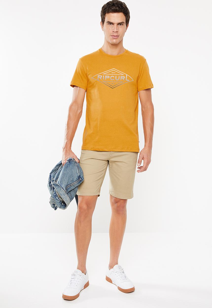 Rip Curl - Palm tubes short sleeve tee - yellow