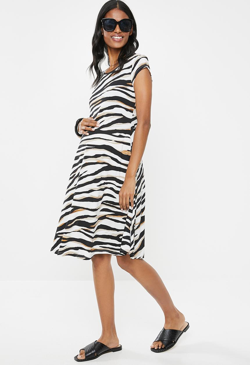 edit Maternity - Maternity Fit and flare dress - multi