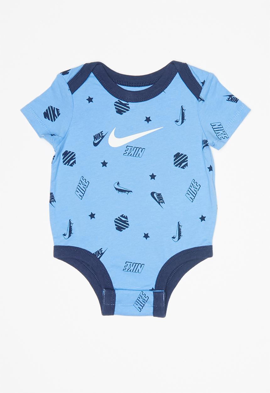 Nike - Icon short sleeve bodysuit 3 pack - blue
