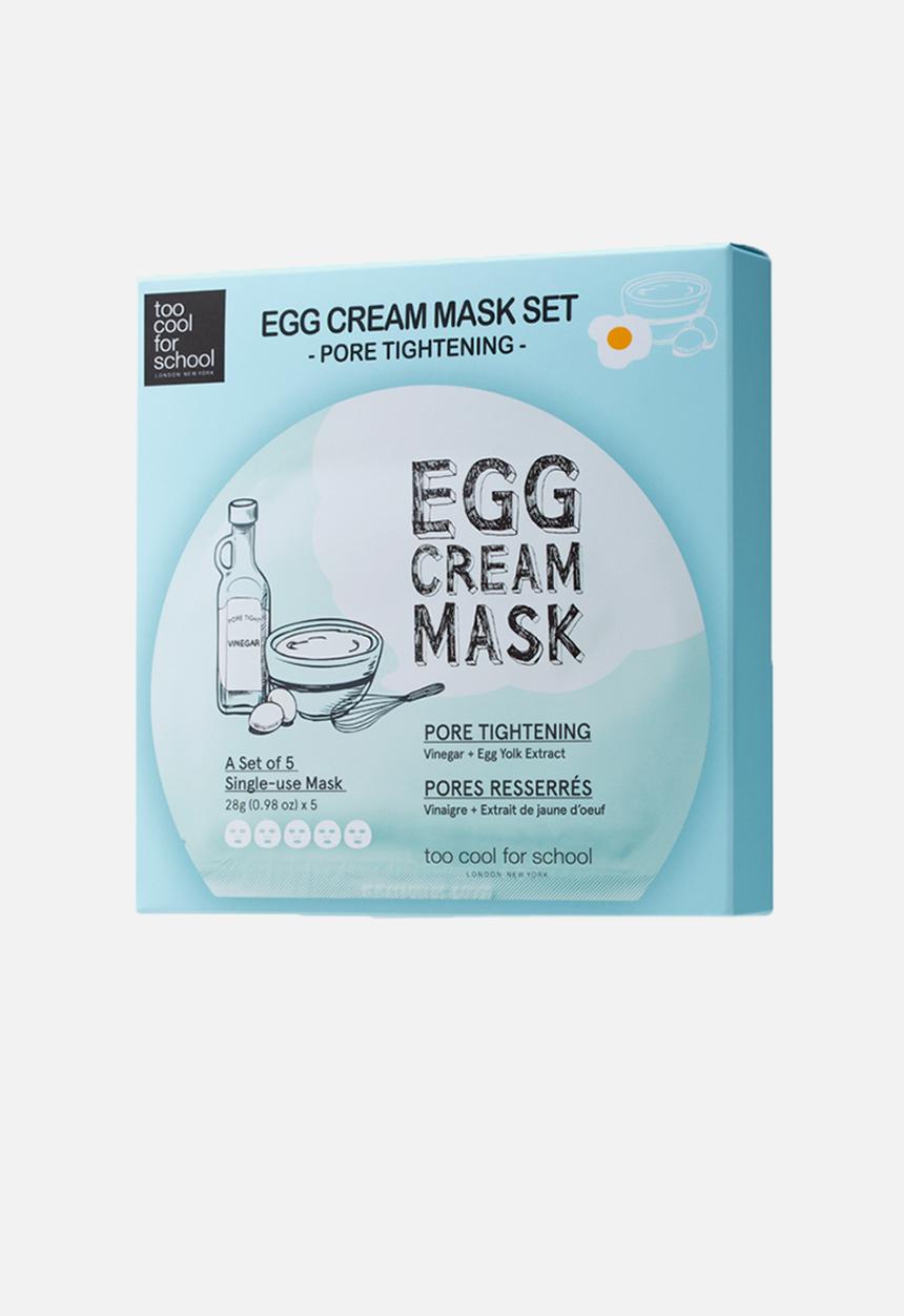 Too Cool For School - Egg Cream Mask - Pore Tightening Set