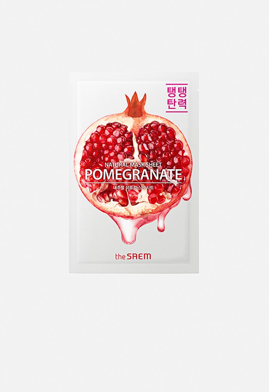 the SAEM - Natural pomegranate mask sheet