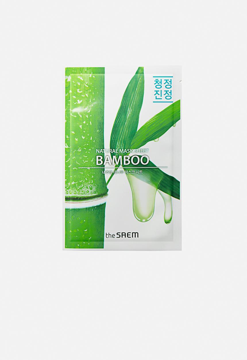 the SAEM - Natural bamboo mask sheet