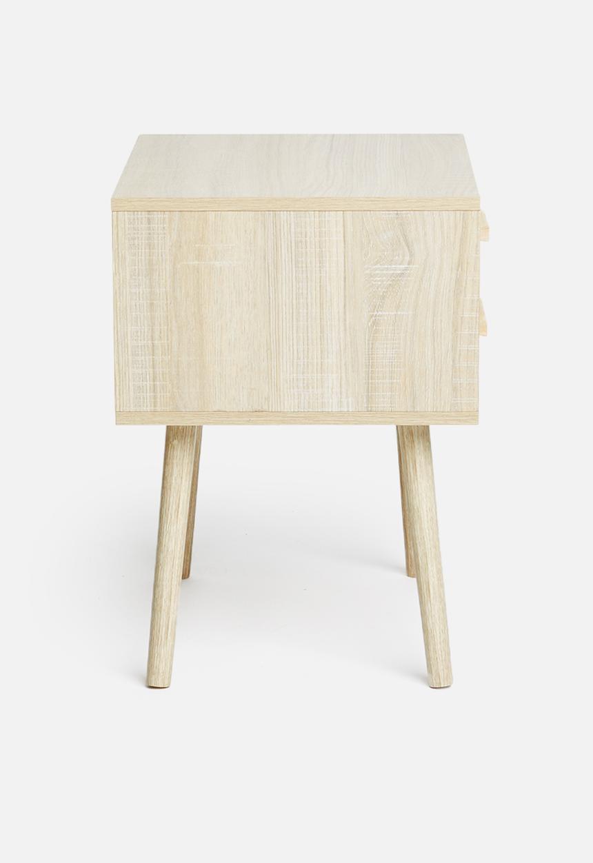 Sixth Floor - Alva pedestal - natural & white