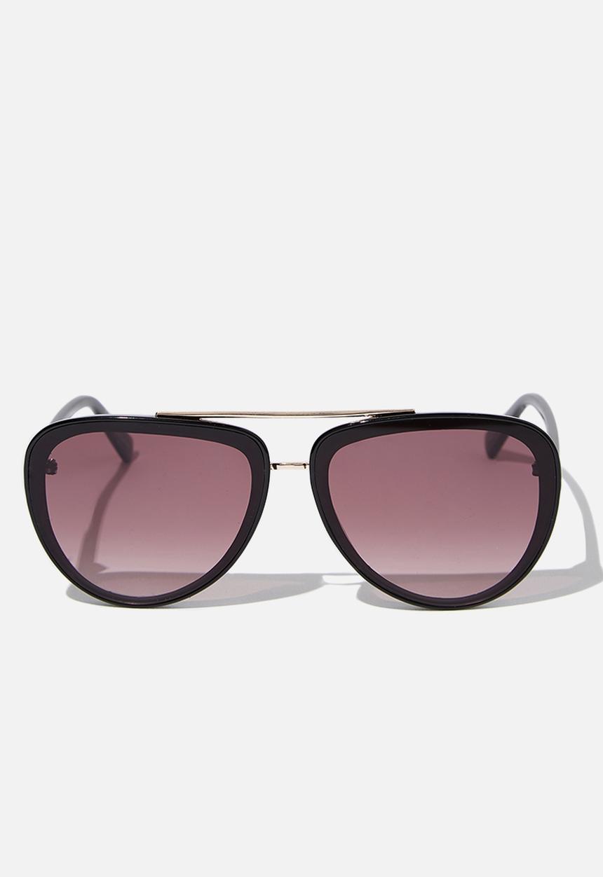 Cotton On - Pip aviator sunglasses - black & gold