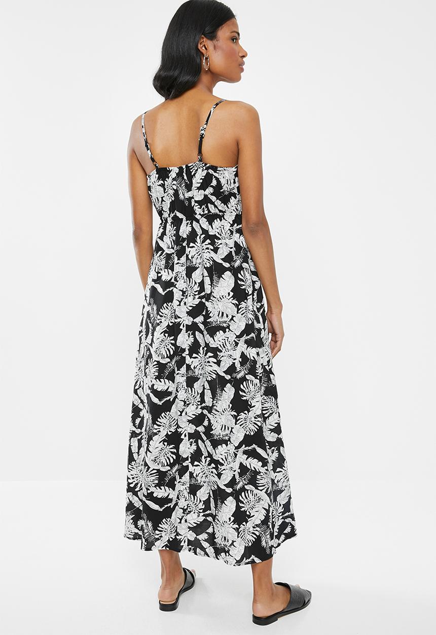 Cherry Melon - Maternity Woven maxi dress - black & white 